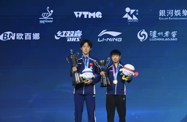 國際乒聯單打世界盃：孫穎莎三連霸、王楚欽首度捧杯